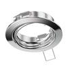 ledscom.de 6 pcs. recessed Ceiling Frame Fere, Round, swivelling, Glossy