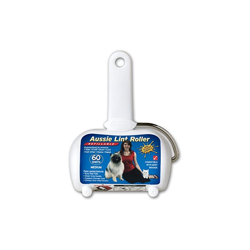Aussie Lint Roller, Medium, White