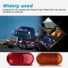 Partsam 12pcs 4 Inch Oblong 10 LED Marker Lights, 4"
