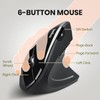 Perixx PERIMICE-713 Wireless Ergonomic Vertical Mouse - 800/1200/1600 DPI -