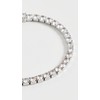 SHASHI Women's Medium Tennis Bracelet, Silver, One Size
