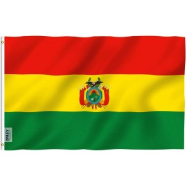 Anley Fly Breeze 3x5 Feet Bolivia Flag - Bolivian National Flags Polyester