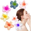 6Pcs Flower Claw Clips Nonslip Flower Claw Clips Strong-Hold Hair