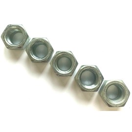 Unbranded 3/4-10  ZINC NYLON INSERT STOP LOCK NUT - 5 PIECES