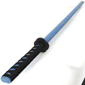 Armory Replicas JAPANESE BOKKEN TRAINING SAMURAI WOODEN SWORD MARTIAL ARTS IAIDO TRAINING GIFT - Wood Bokken - Blue/Gold