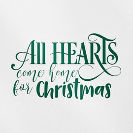 Transparent Decal Stickers of All Hearts Come Home for Christmas (Green) Premium Waterproof Vinyl Decal Stickers for Laptop Phone Accessory Helmet Car Window Mug Tuber Cup Door Wall D ANDSKUS0g7176GR