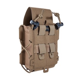 Tasmanian Tiger TT Universal Pouch M Universal Pouch for Magazines, GPS, Radios, Drinking Bottles; Molle System, Bungee Cord, Lid Height-Adjustable and Removable, Coyote Brown