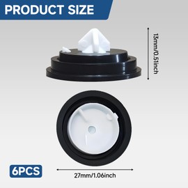 OIHCAZ 6 Pack Replacement for Siamp Diaphragm Washer, Replacement Rubber Ball Valve Washers for Old Style Cistern Valves, Inlet Float Valve Diaphragm Washer Fits for Siamp Fill Valves