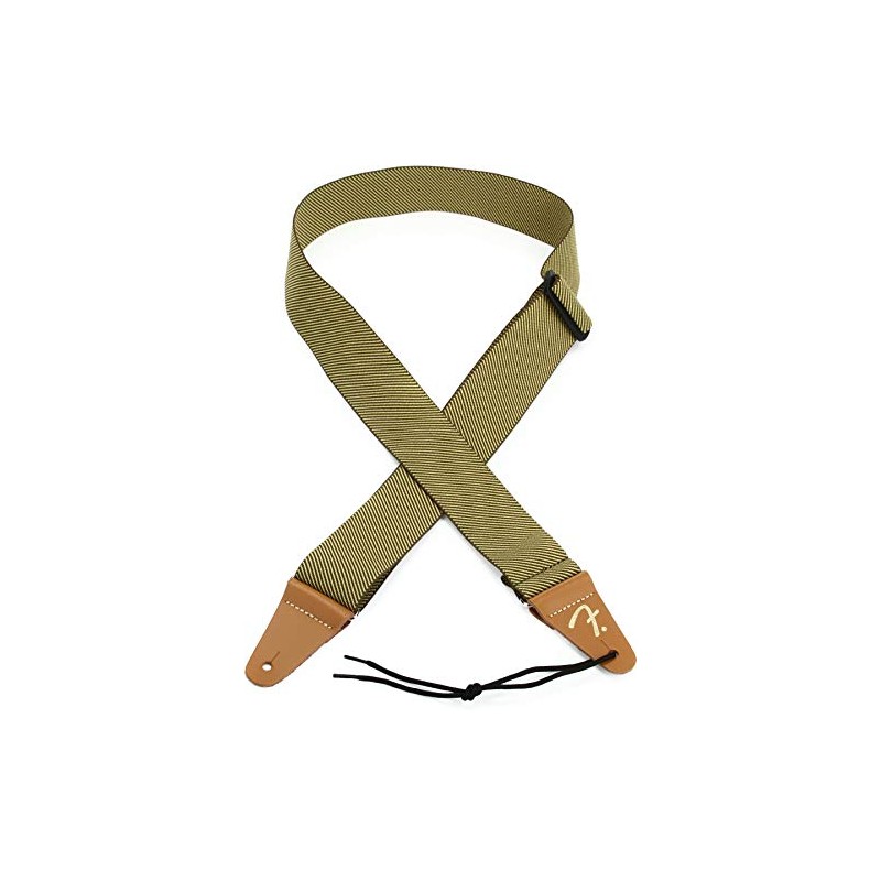 Fender WeighLess Tweed Guitar Strap - Elastic - Natural,0990685001