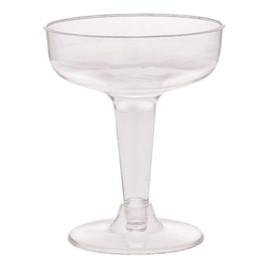 Nicole Fantini Hanna K. Signature 4oz Disposable Heavyweight Clear Plastic Champagne Cup 20/Pack for Elegant Parties, Weddings & All Occasions: 40 Cups