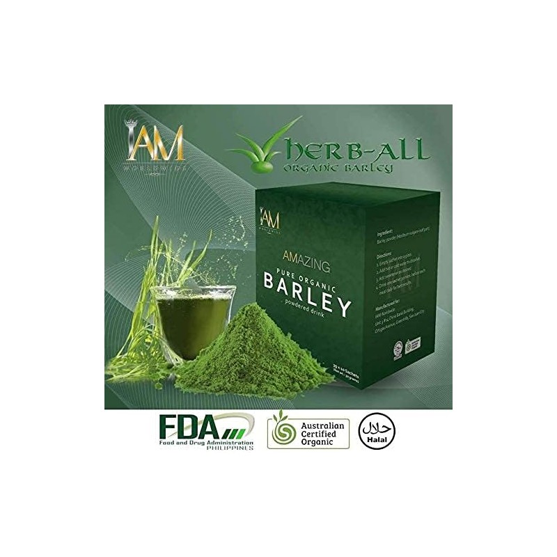 Pure Barley Powdered Drink Mix Organic Barley Green Natural Blend