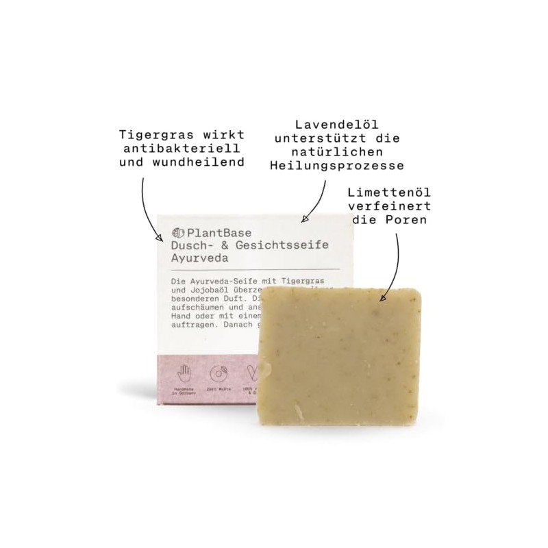 Shower & Face Soap - 100% Vegan & Plastic-Free Made