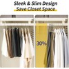 30 Pack Open Ended Pants Hangers, Non-Slip Metal Trouser Hangers