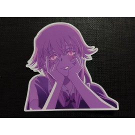 Yuno Gasai Future Diary Yandere Eyes Glossy Sticker Anime Waterproof!