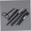 6pcs Stainless Steel Eyebrow Trimming Set with Eyebrow Scissors Comb