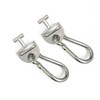 JILINWEI 1Pair Tonal T Lock Adapter with Snap Hooks, Stainless
