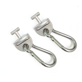 JILINWEI 1Pair Tonal T Lock Adapter with Snap Hooks, Stainless Steel Accessories for Tonal Gym Machine