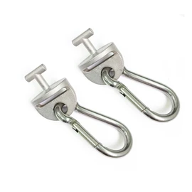 JILINWEI 1Pair Tonal T Lock Adapter with Snap Hooks, Stainless Steel Accessories for Tonal Gym Machine