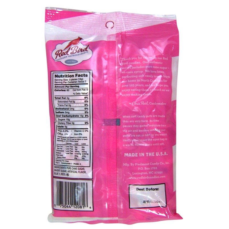 Red Bird Cotton Candy Flavored Candy, Mints Individually Wrapped, Unique
