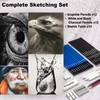 Artownlar 72 Pack Drawing Sketching Set with 8x11 Sketchbook |