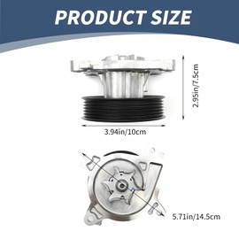 Saihisday 210103TA0B Water Pump with Gasket Kit, Replacement for Nissan Altima Murano Pathfinder Rogue 2.5L L4 2013-2020, Replacement for Infiniti QX60 2.5L L4 2014-2017