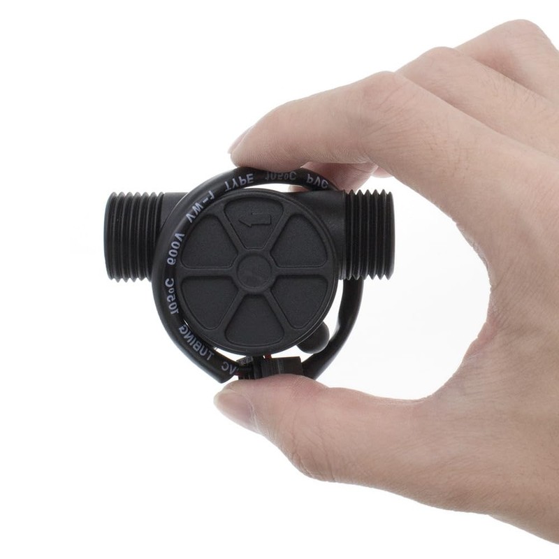 Water Flow Sensor, G1/2 Flow Hall Meter 1-30L/min Water Control