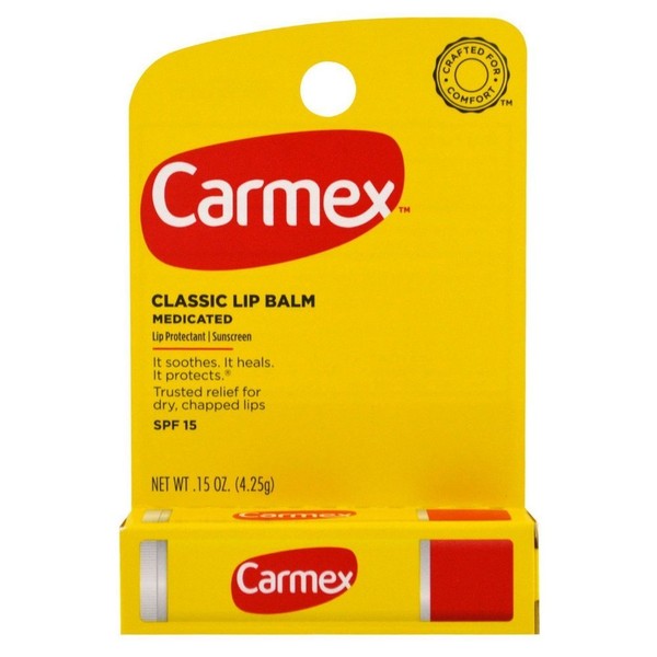 Carmex Click-Stick Moisturizing Lip Balm SPF 15 Original 0.15 oz (Pack of 5)