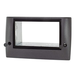 tomzz Audio 2414-057 Double DIN Radio Fascia Set Compatible with Fiat Stilo Year of Manufacture 2001-2008 Anthracite / Black with Installation Kit
