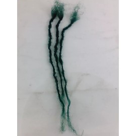 Handmade 100% Human Hair handmade Dreadlocks 10 pieces stretch up to  10-11'' Green Ivy