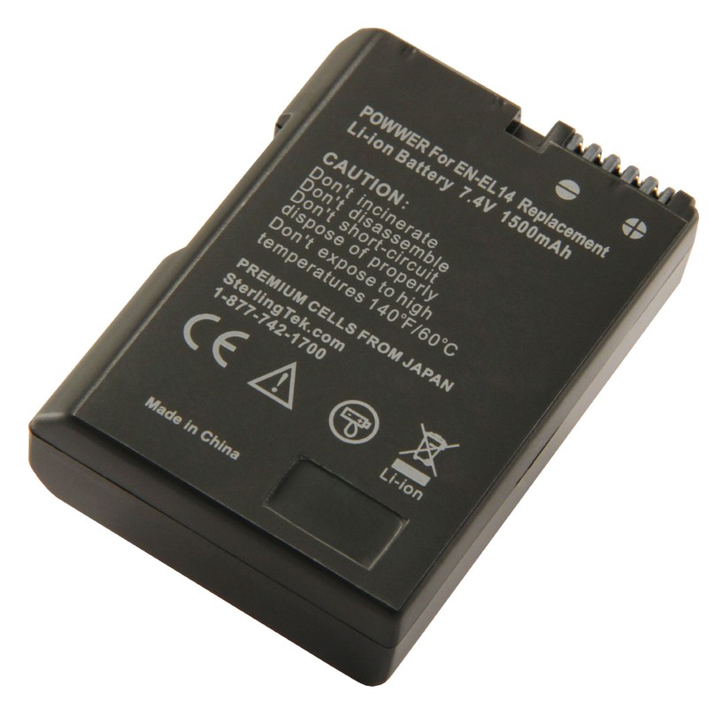 STK EN-EL14 EN-EL14a Battery Pack for Nikon D3200 D3400 D3500