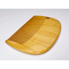 Hontense Comb Flower Comb with Japanese Pattern (Red Type) Case Included ~ (Fine Teeth)