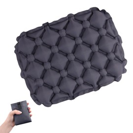 Azarxis レジャーシート エアーマット キャンプ コンパクト 軽量 お尻 1人用 クッション 座布団 飛行機 夜行バス 旅行 登山 スポーツ観戦 お花見 お尻が痛くならない 収納袋 多用途