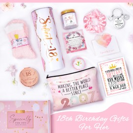 18th Birthday Gifts for Girls, 18th Birthday Gifts For Girls, 18th Birthday Decorations for Girls, 18th Best Friend First Birthday Gifts For Teen Girls, Sweet 18 Birthday Gift Ideas for Her, Daughter