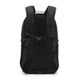 PacSafe Vibe 25 Anti Theft Travel Pack Jet Black Casual Daypack, Jet Black
