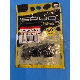 SPRO Power Swivel - SPSB #6-80lb  -  50 Pack -