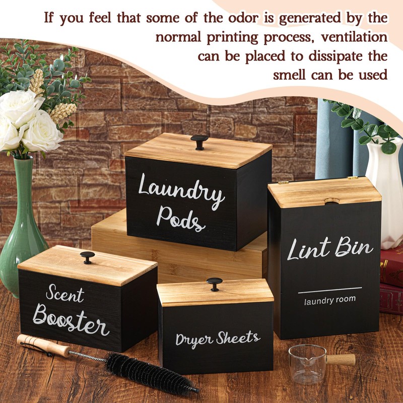Dandat 4 Pcs Laundry Room Organization and Storage, Dryer Sheet
