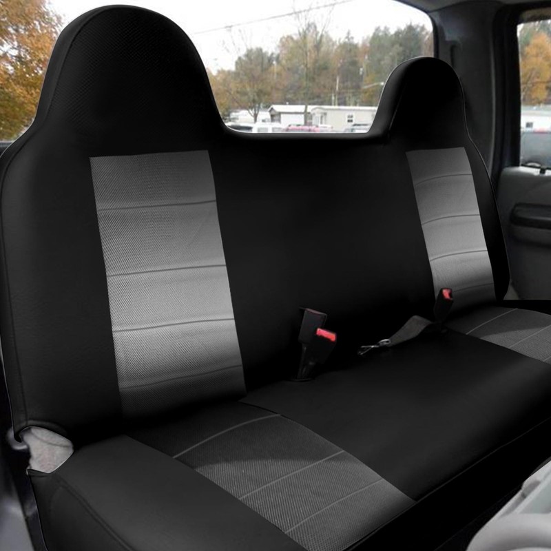 SAPUBK Custom-Fit Front Bench Seat Cover with Molded Headrests Replace