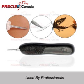 PRECISE CANADA 12 Pcs Black Color Plastic Handle, Scalpel Handle # 3