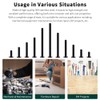 1/4-20 x 3-1/2" Black Hex Socket Head Cap Screws, 304