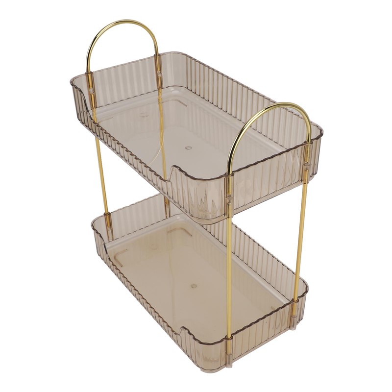Double Layer Makeup Stand Modern Light Luxury 2 Tier Makeup