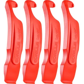 Gorilla Force | Ultra Strong Bike Tyre Levers | 4 Pack | Lava Red