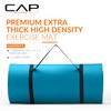 CAP High Density Exercise Mat with strap, 74"x24"x1" - Teal