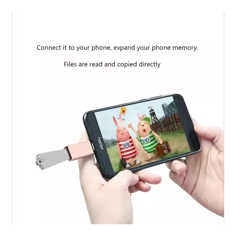 Unbranded 5 Pieces USB-C to USB Adapter - Hot Pink