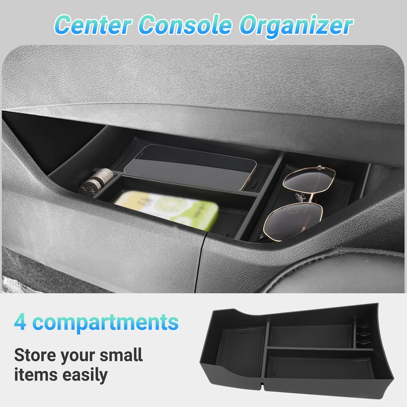 Sinminou 3PCS Center Console Organizer Compatible with 2021-2024 2025 Nissan