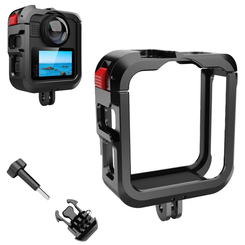 Ferbao Metal Cage for GoPro Max 2,Quick-Release Protective Frame for