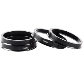 YANANGPARTS 64.1 to 72.6 Black Hub Centric Rings (Pack of 4) Aluminium Alloy Wheel Center Rings Hubrings 72.6 to 64.1 ID=64.1mm OD=72.6mm