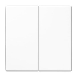 LS Double Button Alpine White (Reference: JUNG LS102WW)