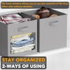 SpaceAid Storage Cubes with Clear Windows, Set of 6 Fabric