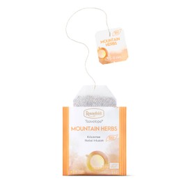 Ronnefeldt Teavelope Mountain Herbs BIO Organic- Rooibos Flavoured Herbal Infusion Tea With Lemon Grass, Cinnamon, Fennel Tea Bags 25 Count - Caffeine Free South African Natural Tea - Hot or Iced