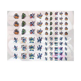 74 Super Cute Cartoon Set #10 Water Nail Art Transfers Stickers Decals - Set of 74